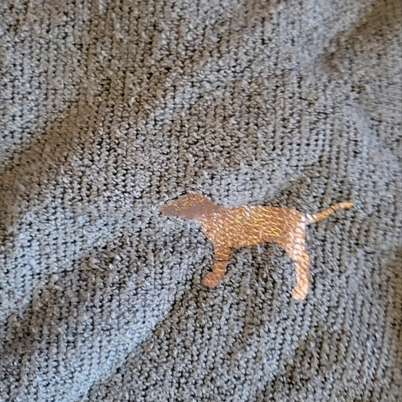 Turquoise PINK Terry Mock neck - Picture 3 of 3